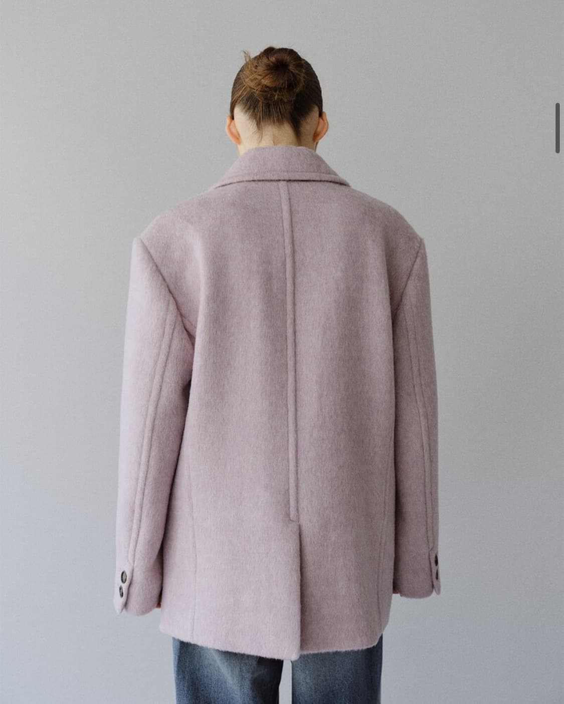 모한 울 블레이저 코트 라벤더 상품이미지4