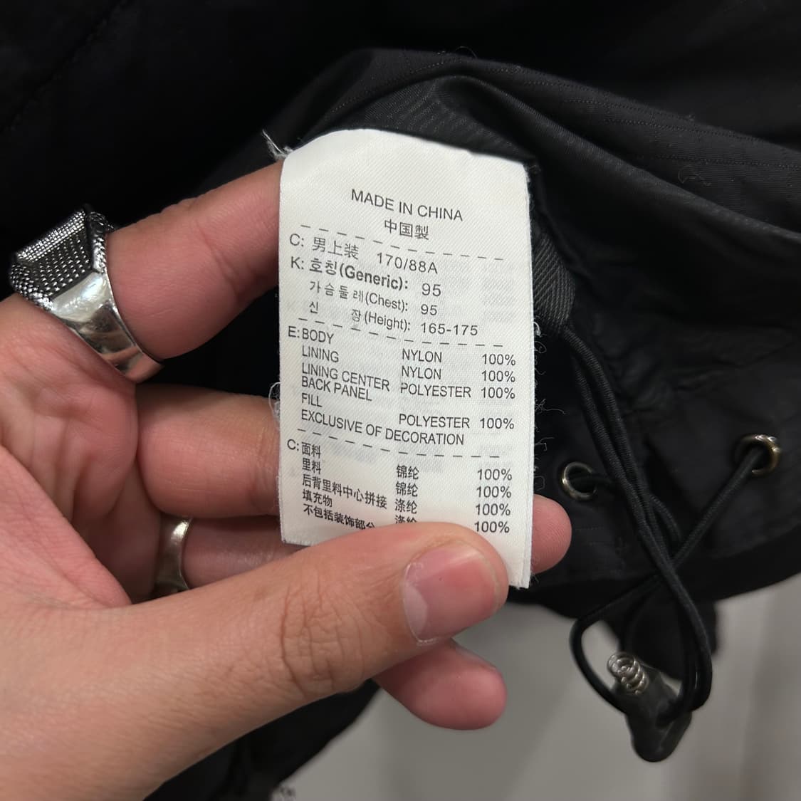 나이키 스우시 올블랙 라이닝 퀼팅 후드 패딩 상품이미지4