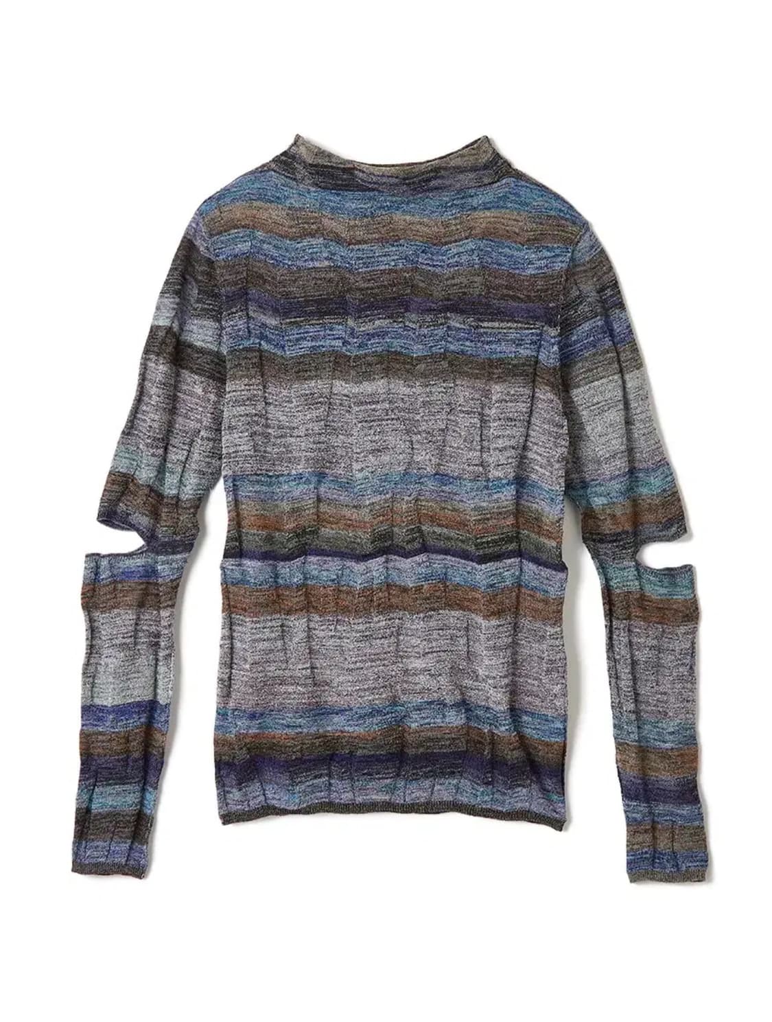 퍼버즈 Wave Border Knit Top 상품이미지1