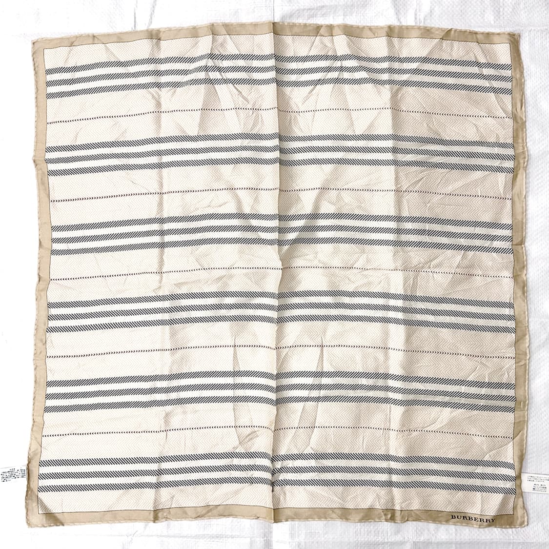 버버리 실크 코튼 스트라이프 노바체크 쁘띠 스카프 새상품 정품 상품이미지1