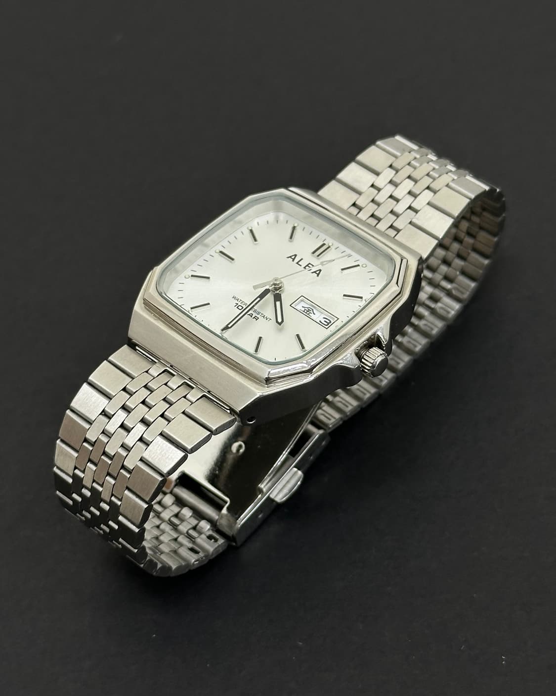 세이코 알바 실버 옥타곤 쿼츠 시계 상품이미지5