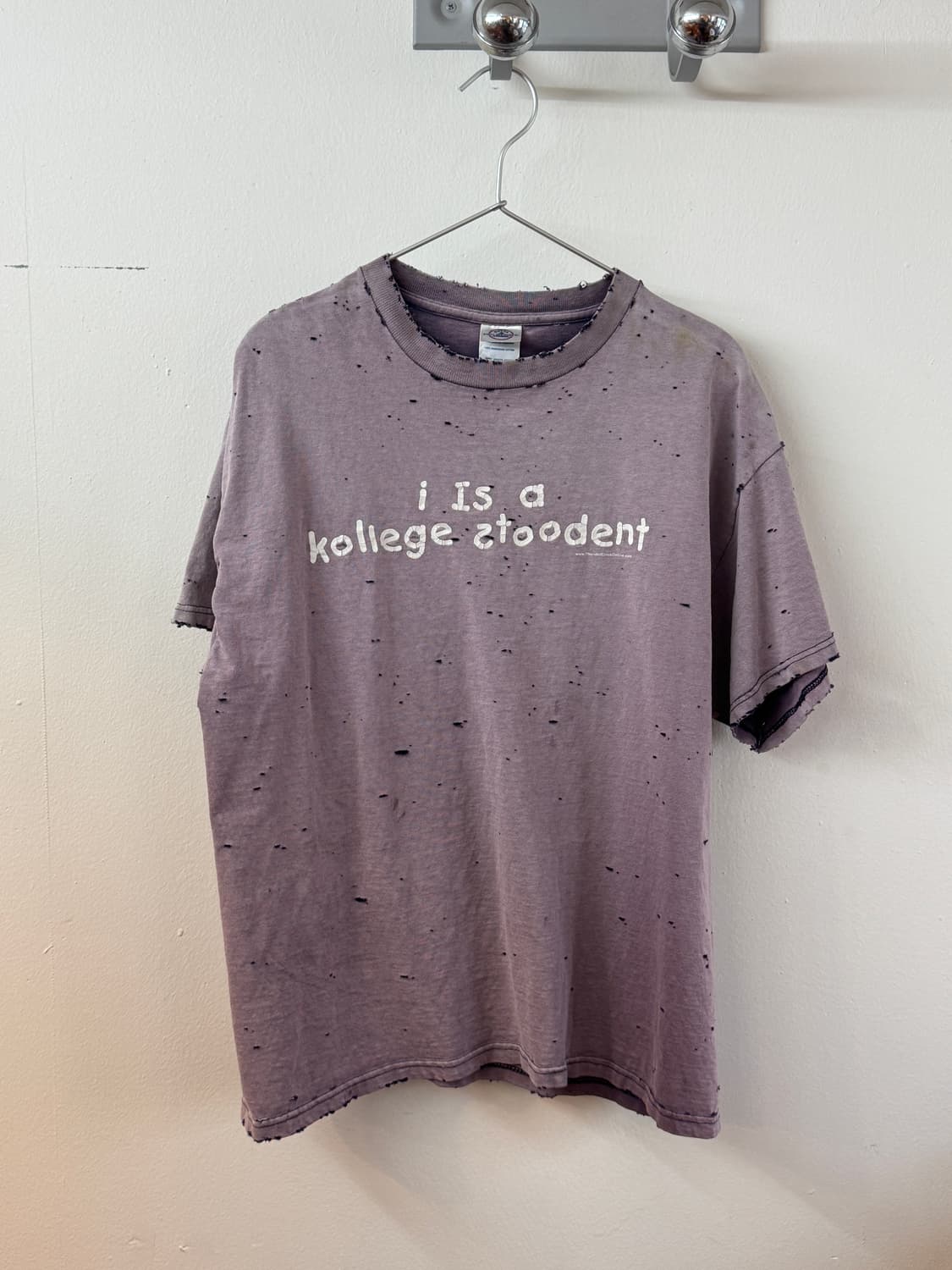 00's lettering sun bleached t shirt 상품이미지1