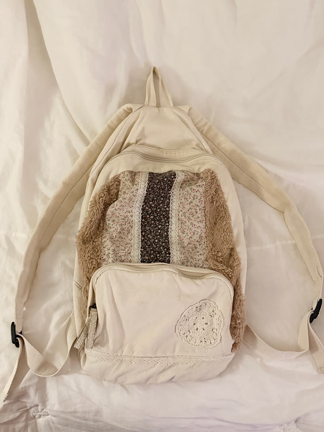 빈티지 패치워크 백팩 모리걸 하구미 상품이미지1