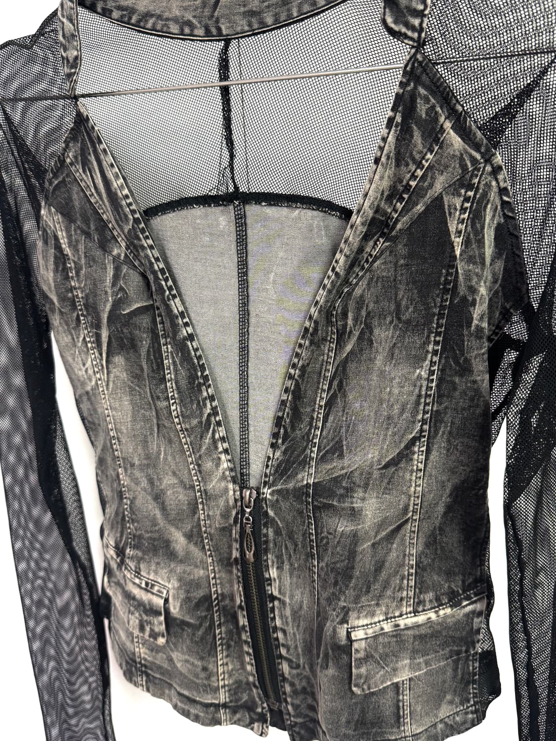 japanese vintage see-through zip-up 상품이미지3