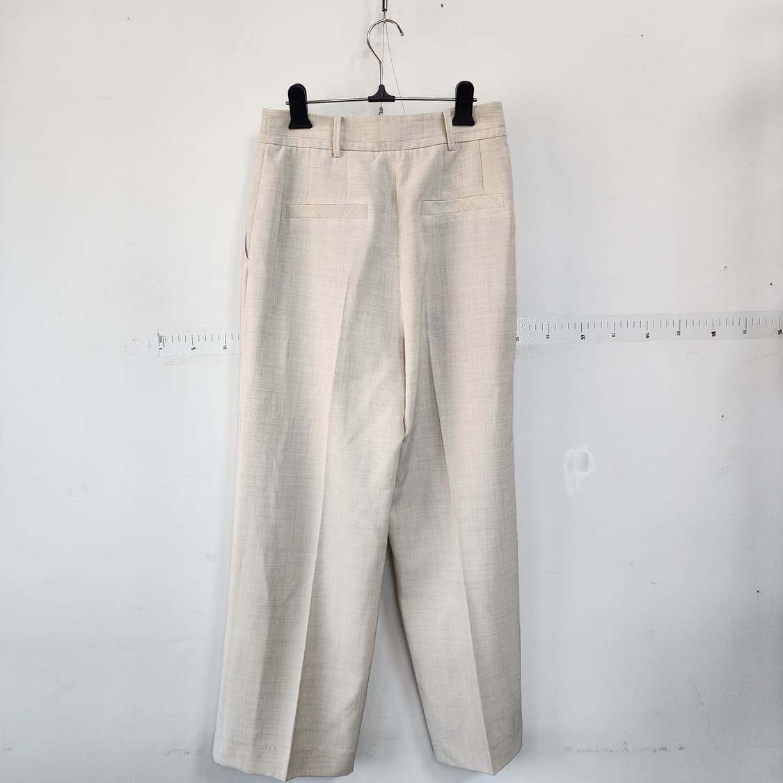 JJ-RO 아이보리 플리츠 바지 상품이미지3