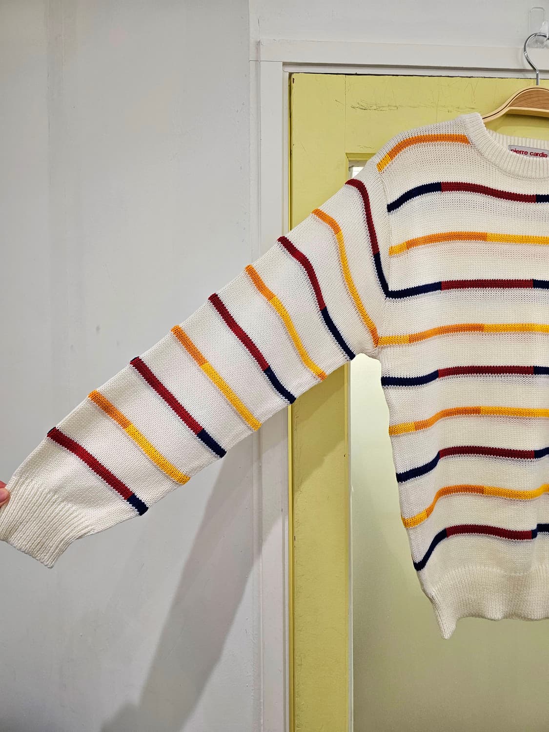 Pierre cardin 컬러 라인 니트 상품이미지3