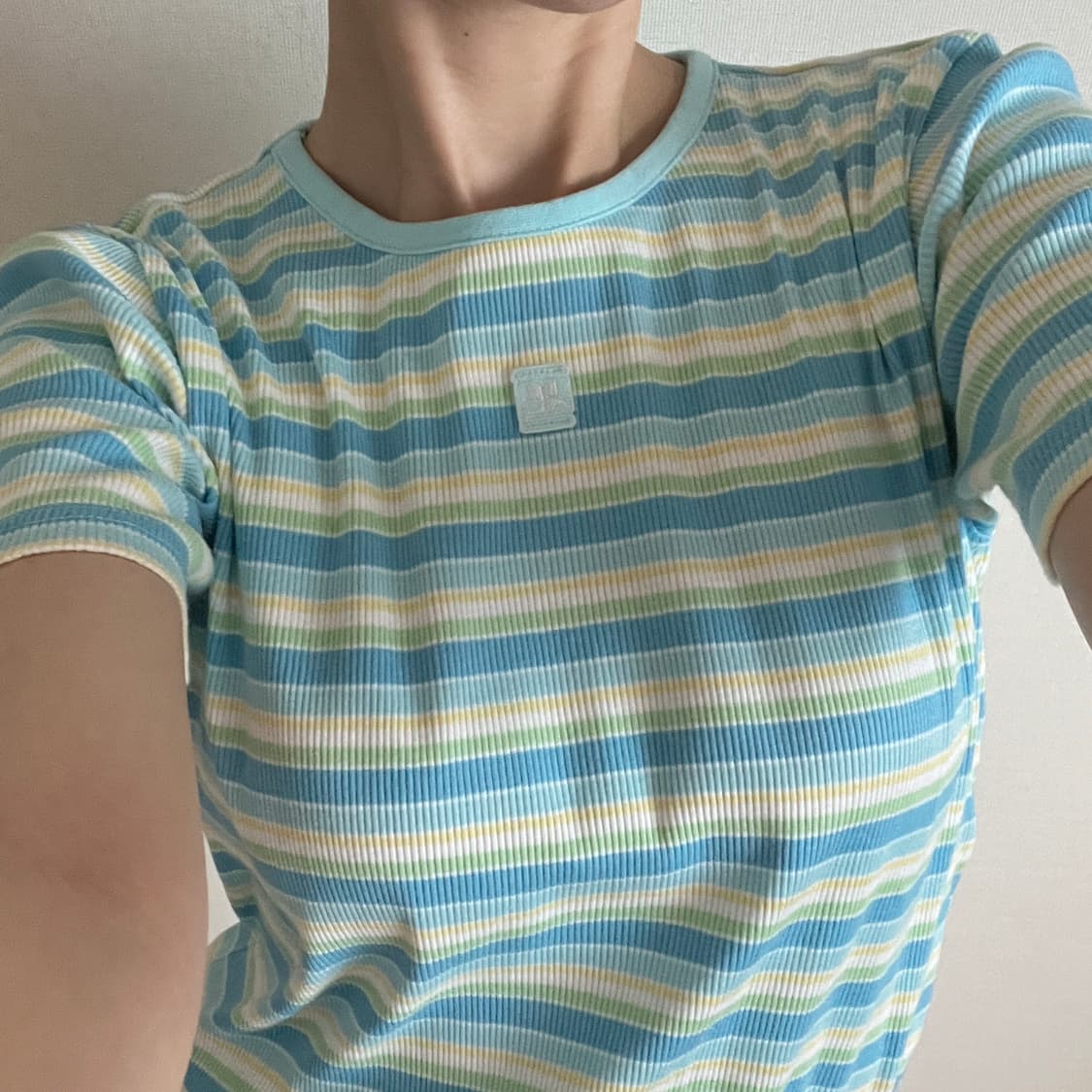 COURREGES Stripe Cotton T-shirt 상품이미지2