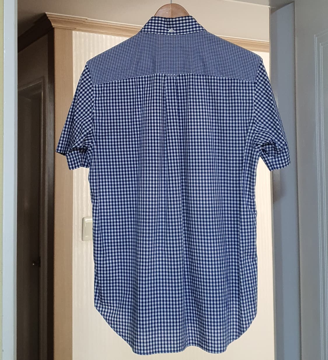 간류 꼼데가르송 패치워크 체크 반팔 셔츠 상품이미지5