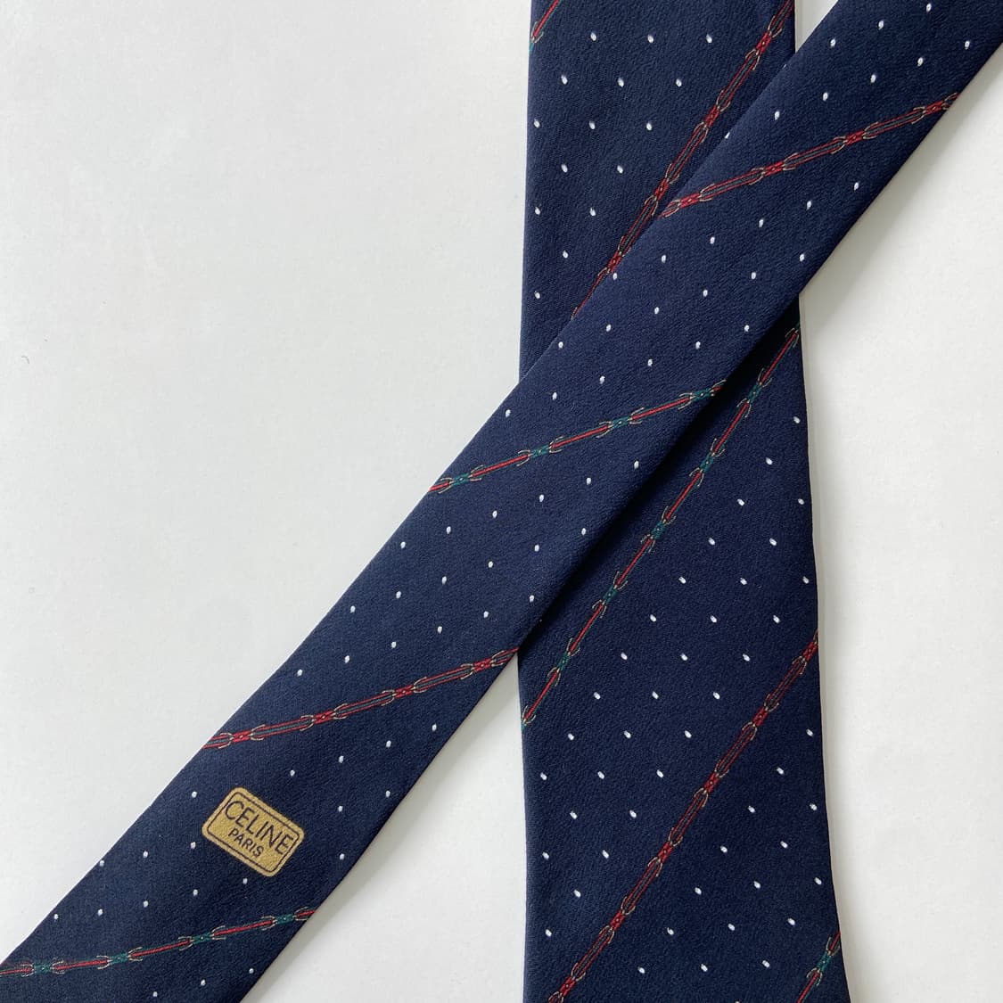 셀린느(celine) 심플로고 명품 정품 넥타이 7.7cm 상품이미지4
