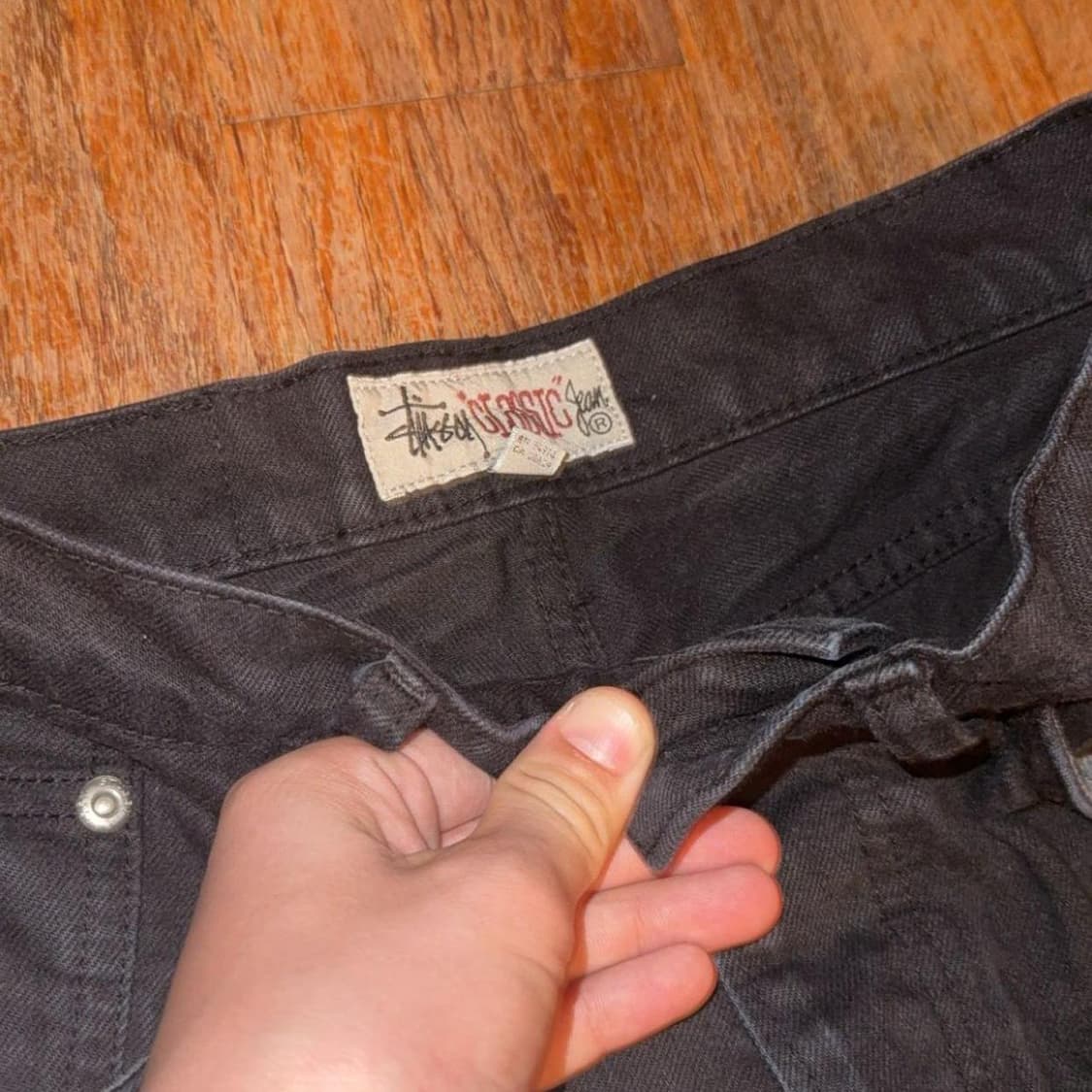 스투시 오버다이드 클래식 진 블랙 상품이미지3