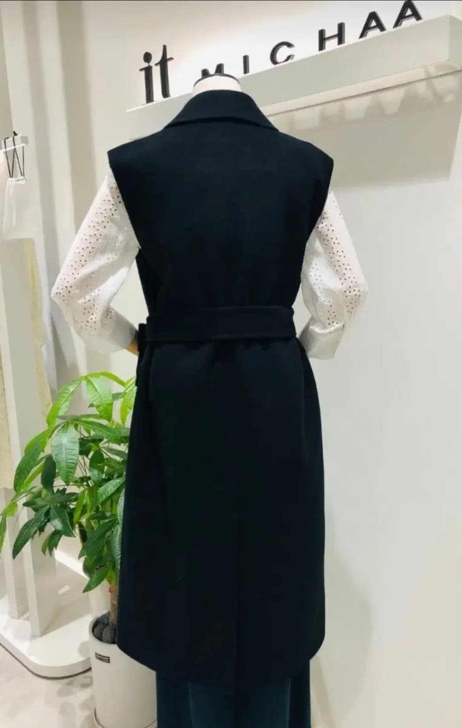 여성 free 잇미샤 캐시미어 롱 베스트 상품이미지3