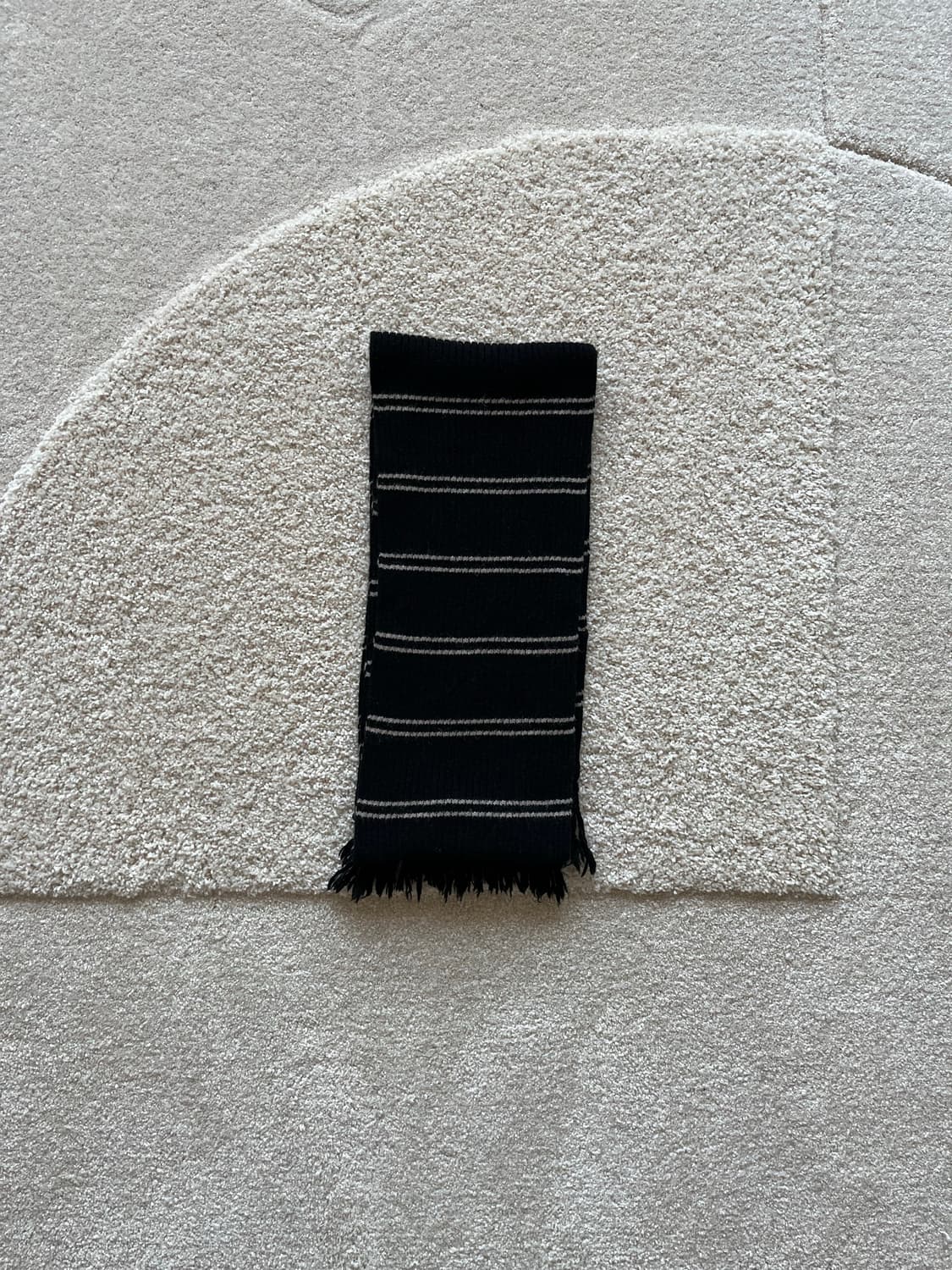 마르니 이태리 블랙 스트라이프 머플러 상품이미지5
