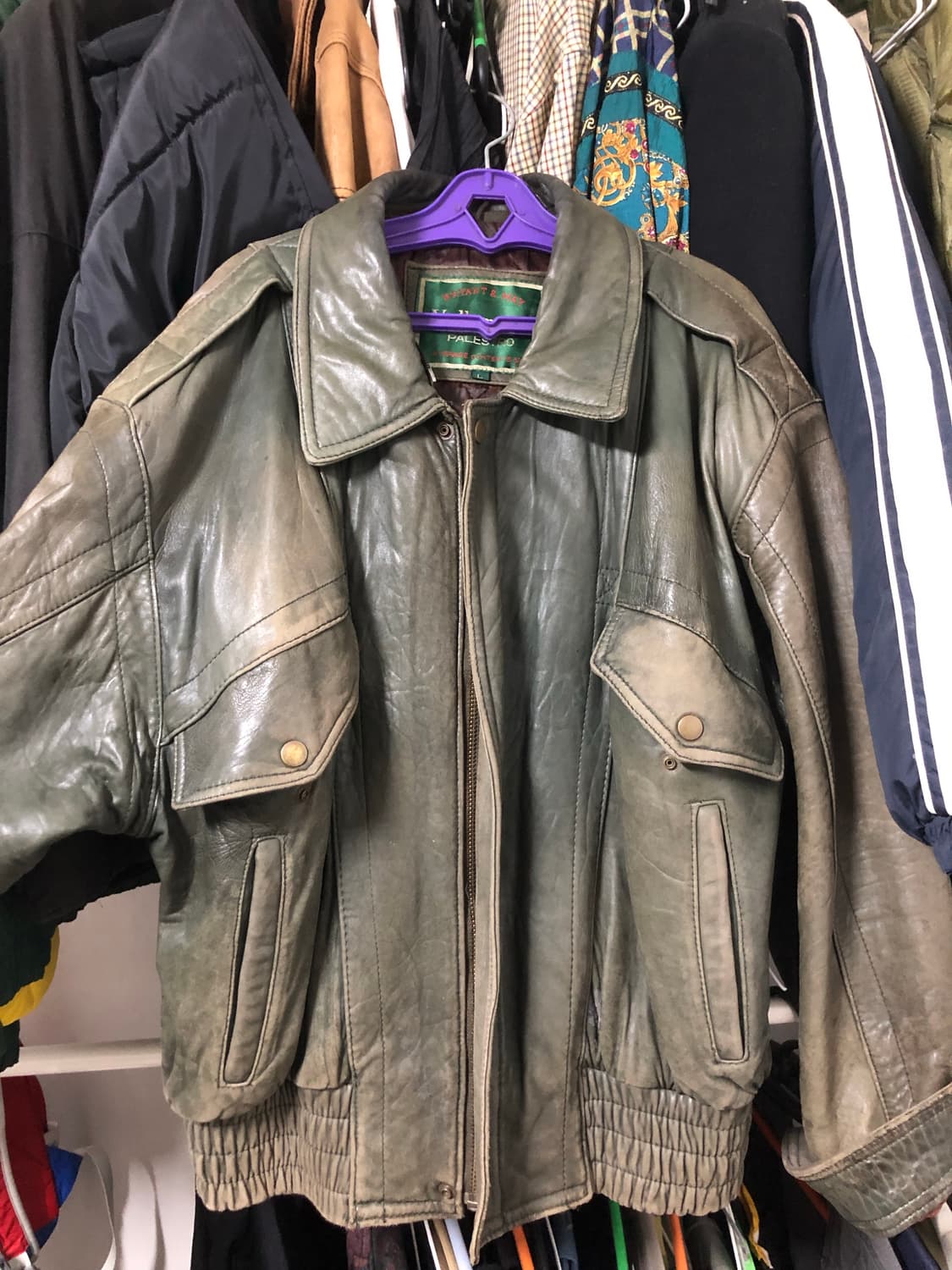 빈티지 가죽자켓 상품이미지1