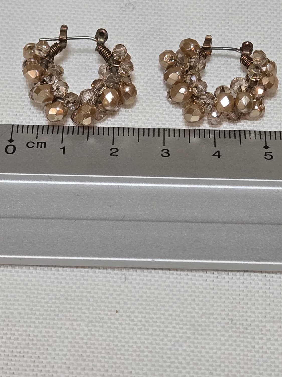 유럽 앤틱 글라스 비즈 수공예 후프 귀걸이 / FURLA 목걸이 매치 추 상품이미지5