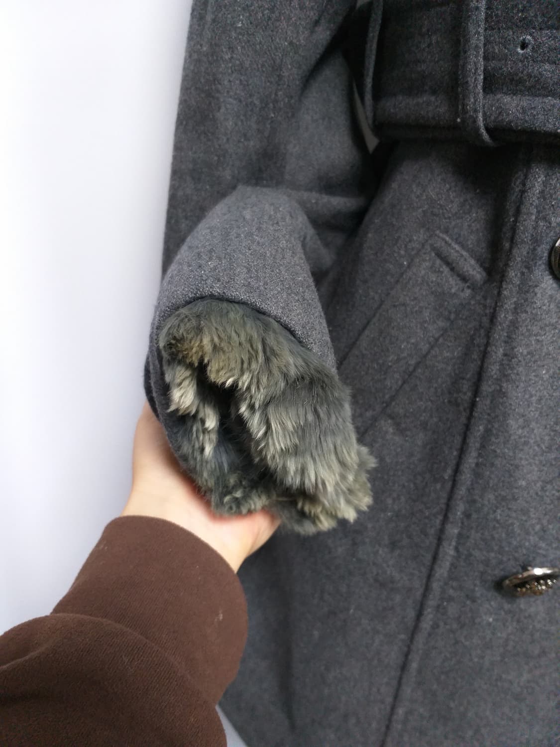 빈티지 퍼코트 대장 y2k자켓 그런지 핀터깔 오네갸루 긱시크 고스펑크로리 상품이미지4