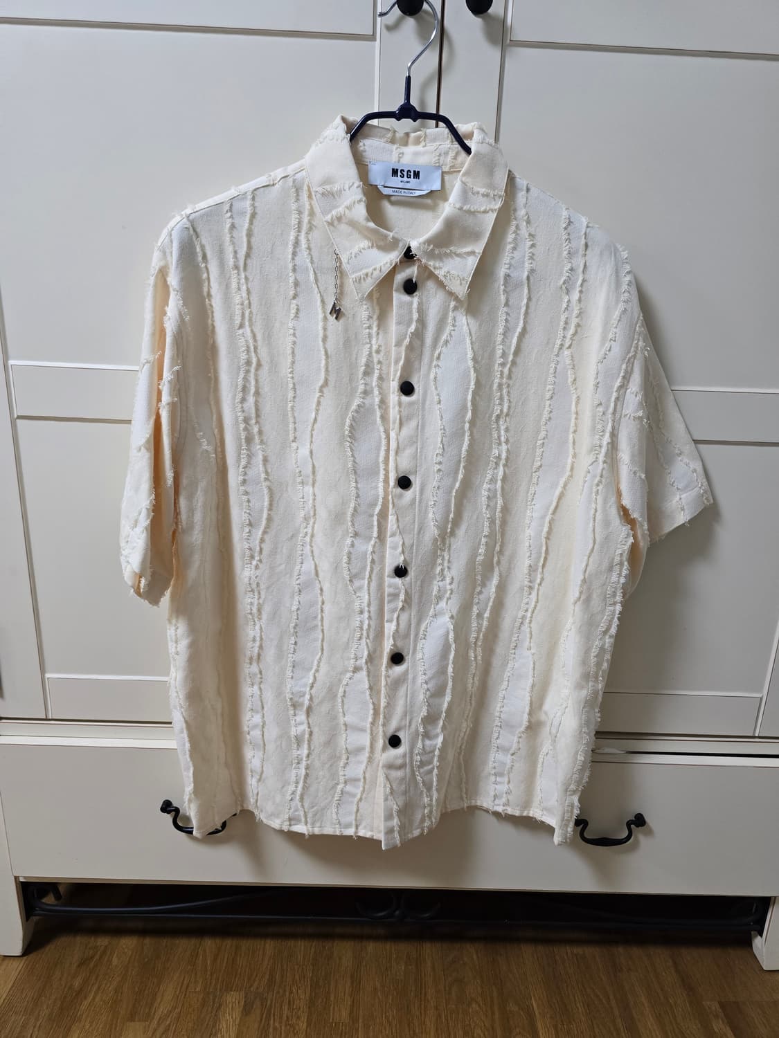 [41(L)] MSGM 솔리드 컬러 셔츠  상품이미지1