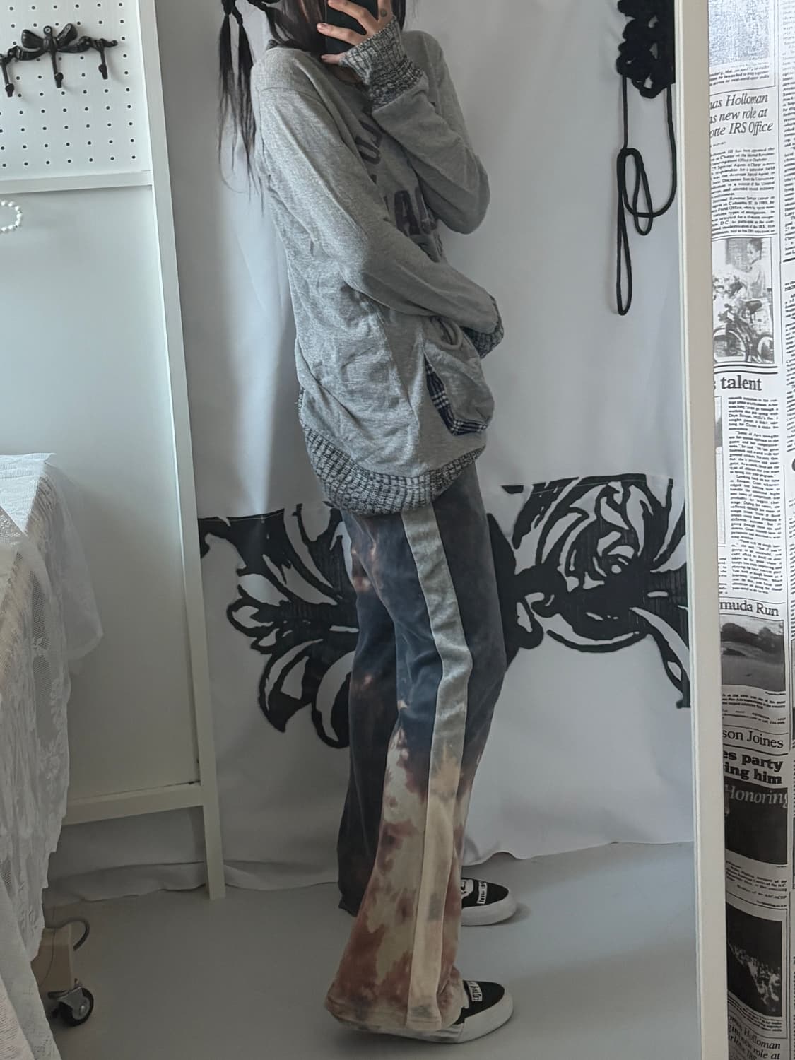 • blue tie-dye tarry pants 상품이미지4