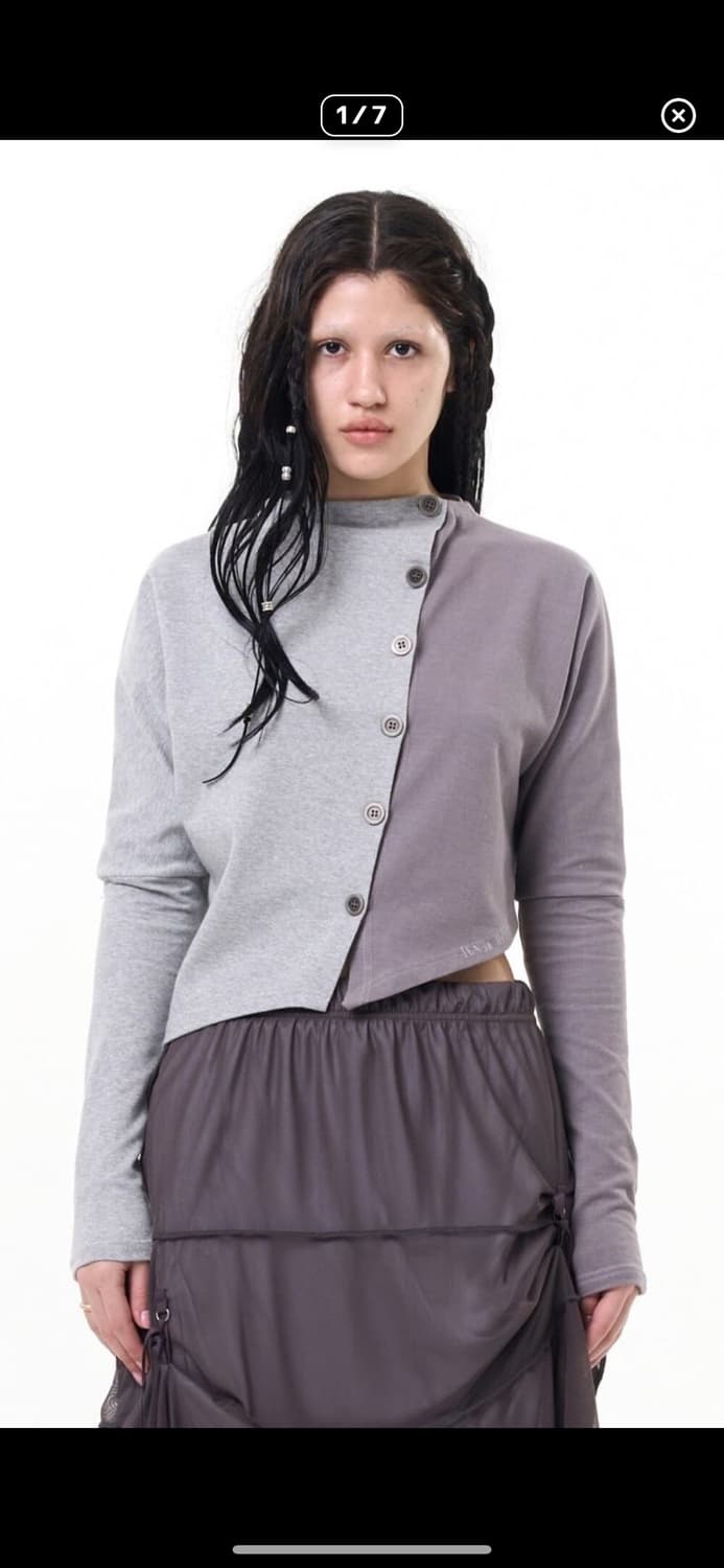 [트와이스 나연 착용] 탠스댄스 언발란스 가디건 상품이미지2