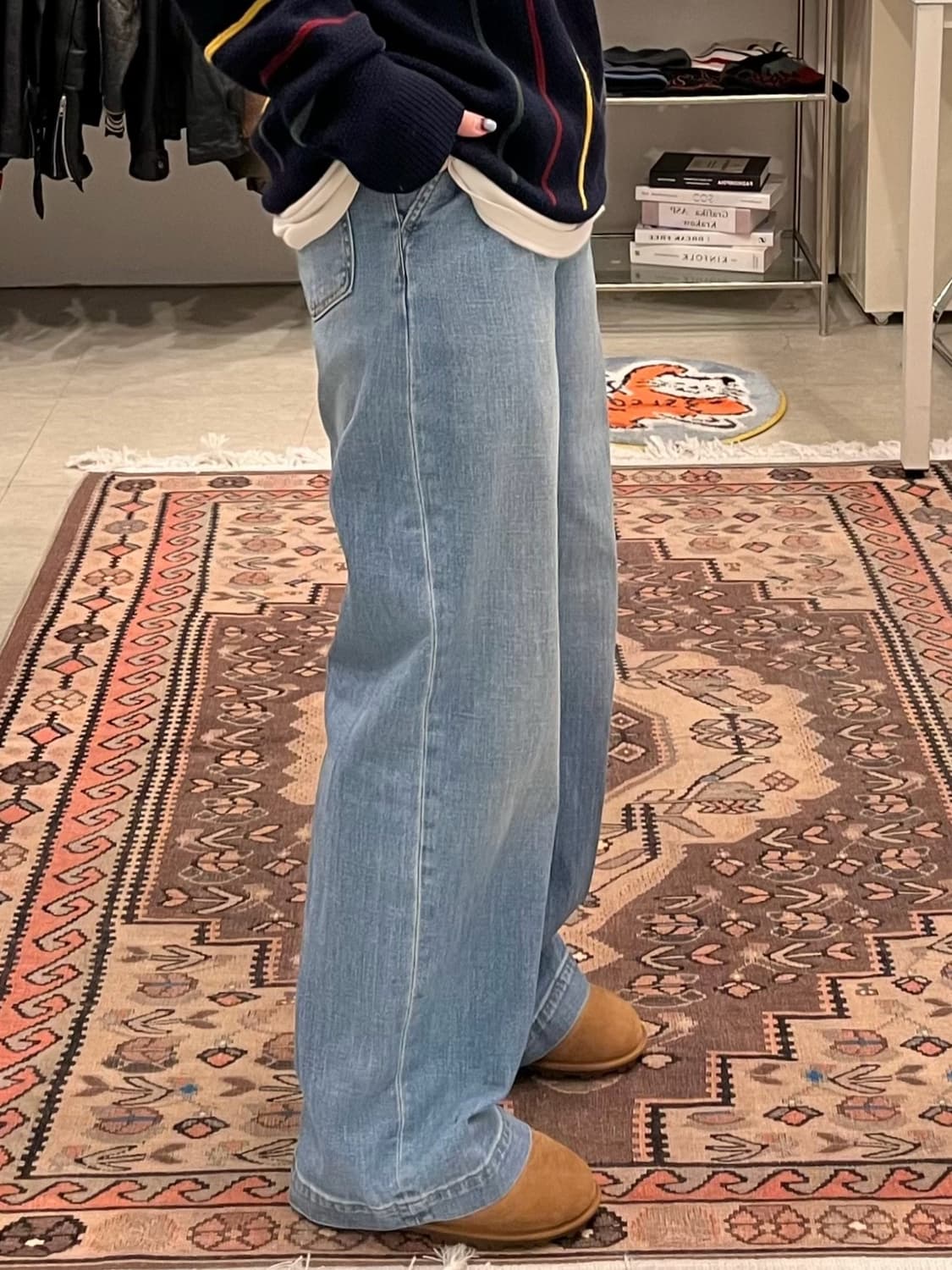 Gap 갭 원 턱 와이드 데님 팬츠 (27-28inch) 상품이미지2