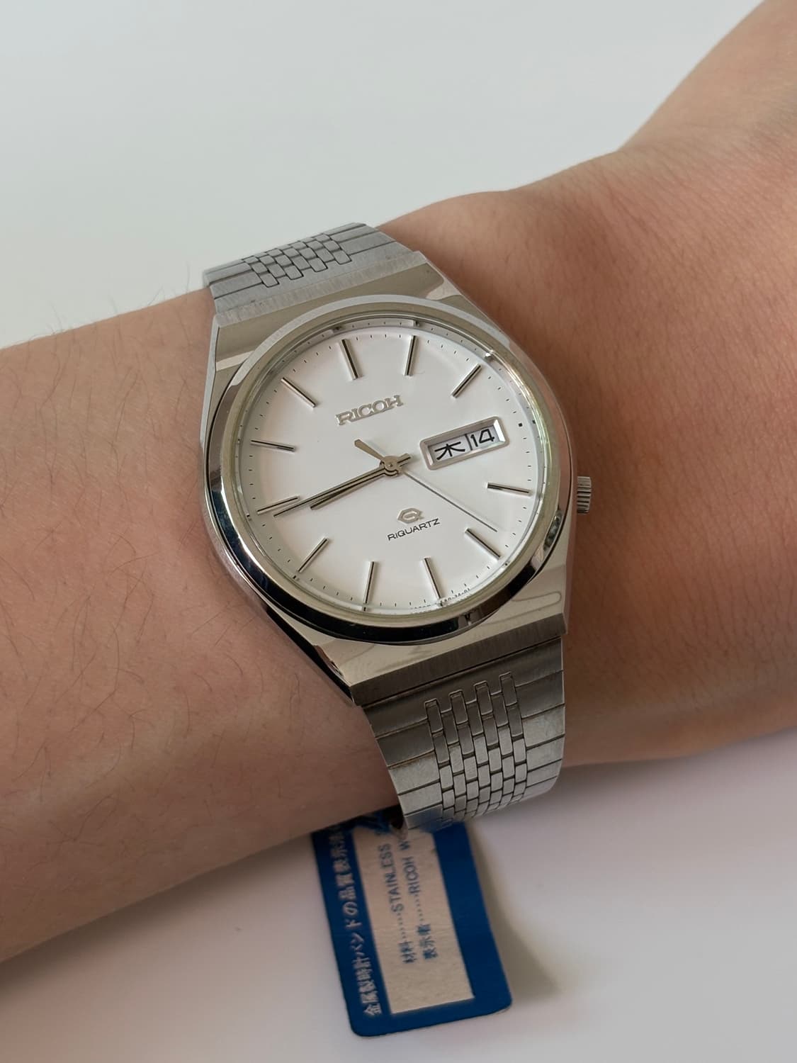 1980s White Dial Silver Riquartz 상품이미지1