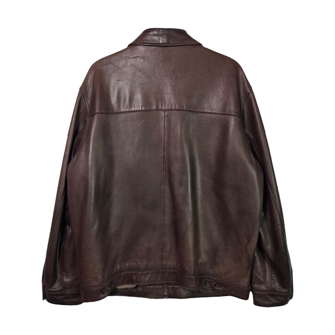 폴로 랄프로렌 빈티지 무드 브라운 가죽 자켓 M 상품이미지2