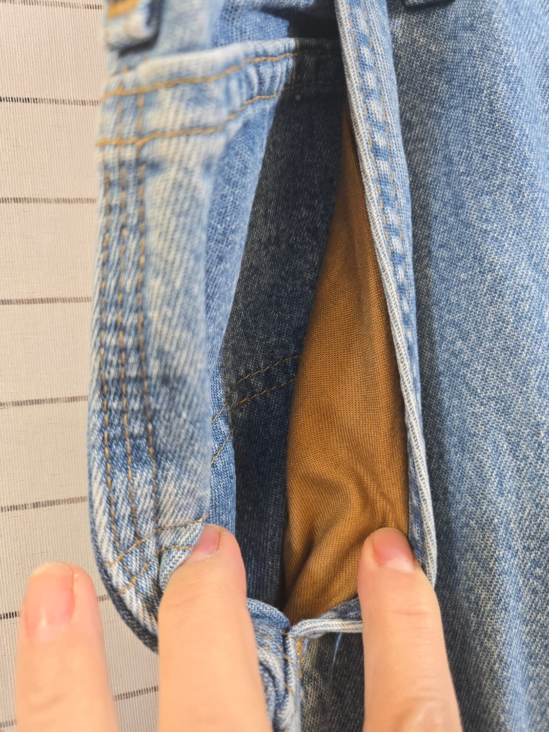 칼하트 카펜터 데님 팬츠 연청 상품이미지3