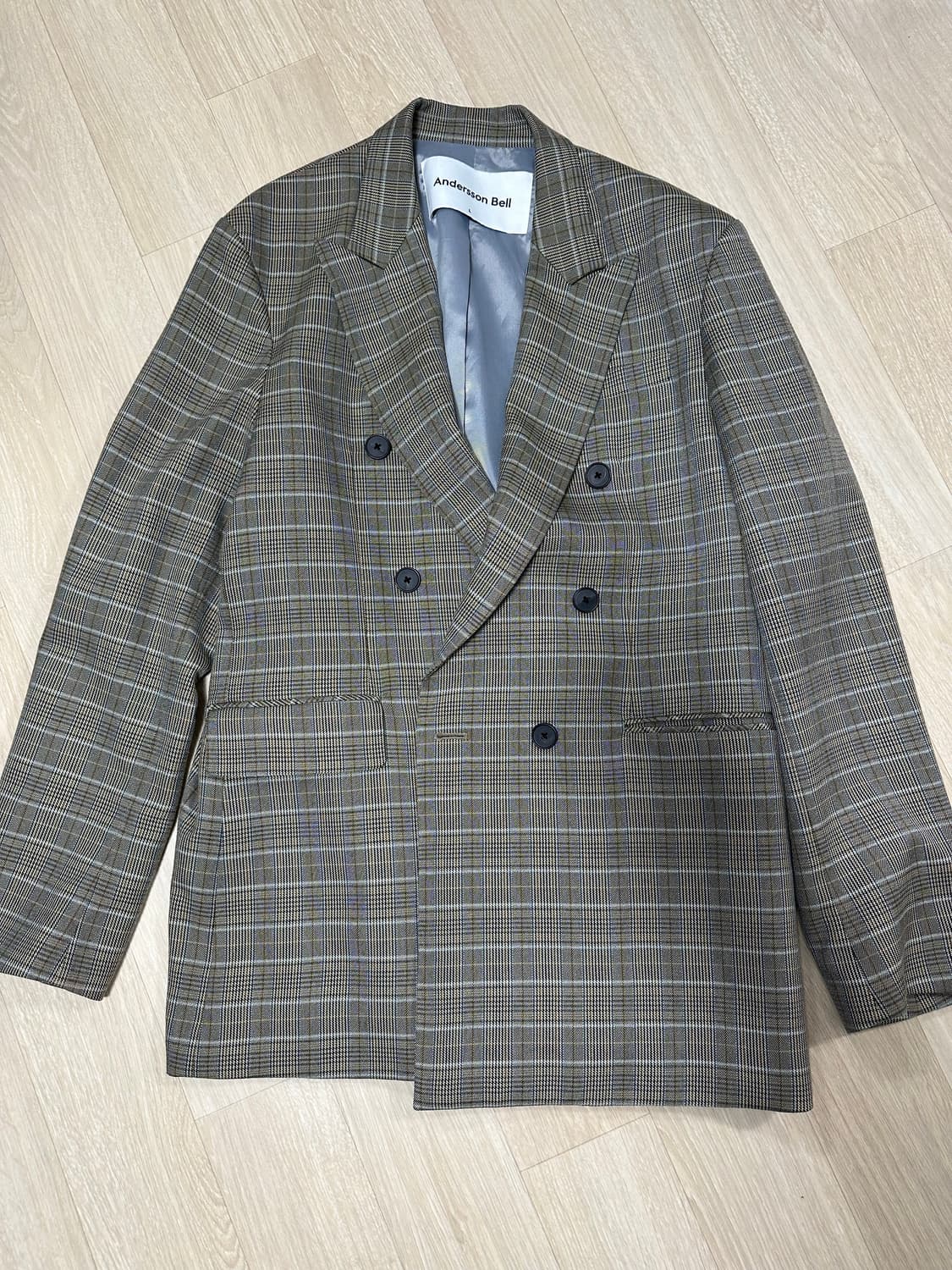 앤더슨벨 체크 자켓 상품이미지2
