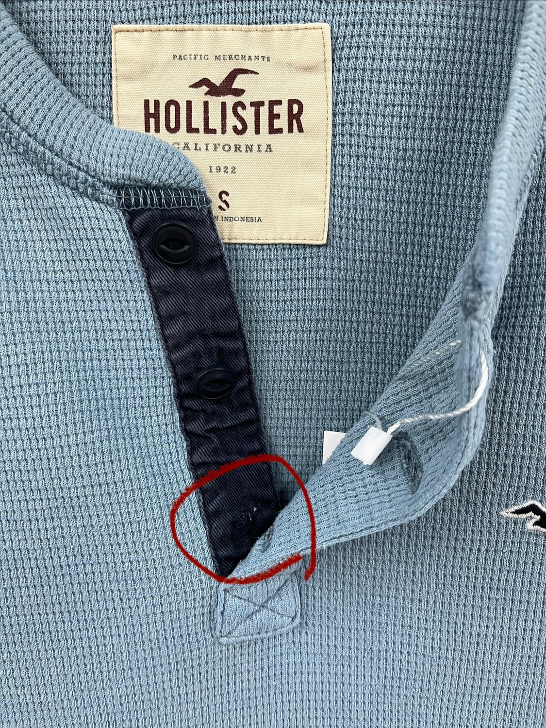 홀리스터 헨리넥 와플 롱슬리브 티셔츠 상품이미지9