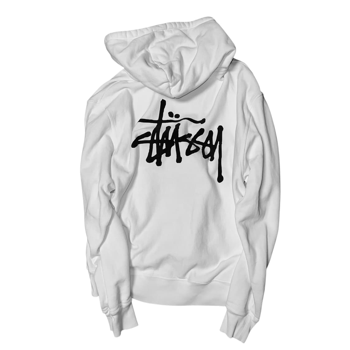 스투시 베이직 후드 화이트 L 상품이미지1