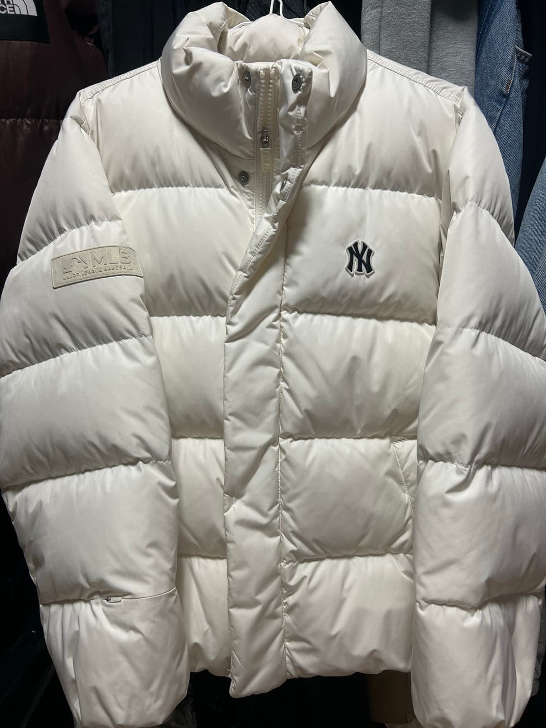 MLB 엠엘비 패딩 s 화이트 상품이미지1