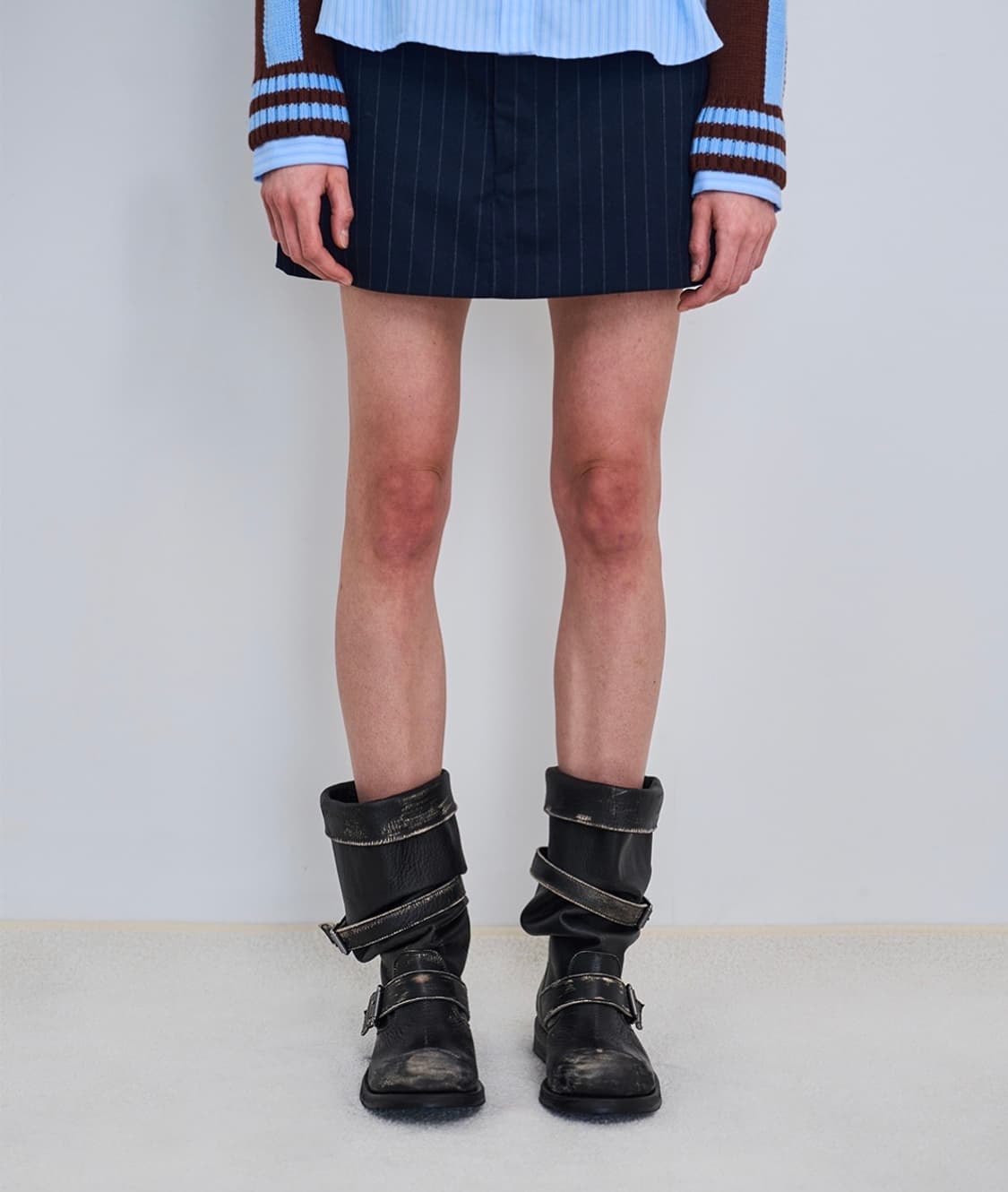 네거티브쓰리 SLong Boots_Rub off black 230 상품이미지2