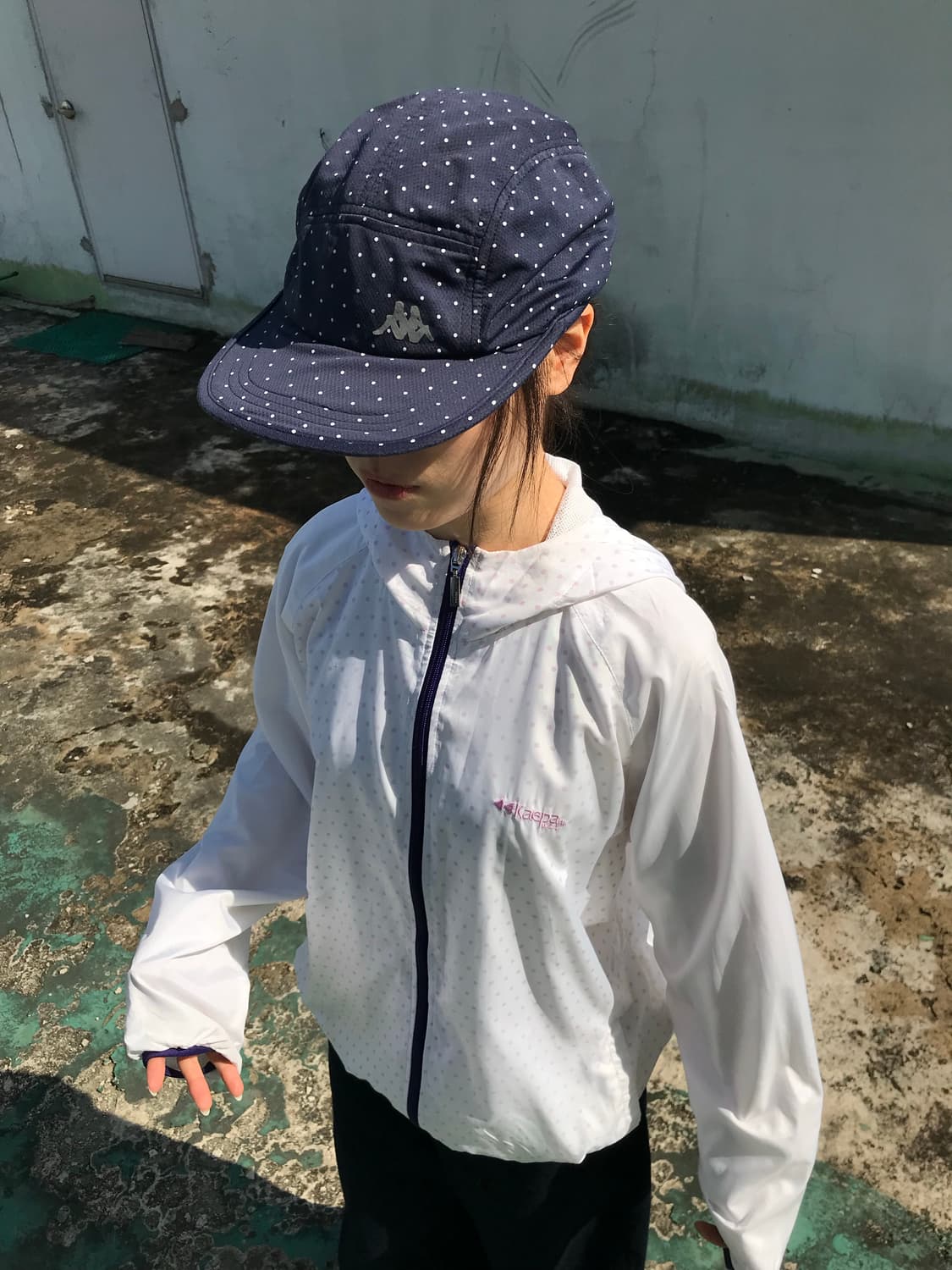 Kappa 네이비 도트 캡 상품이미지4