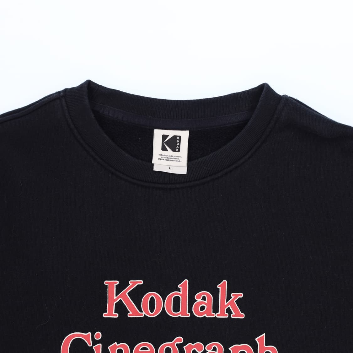 L 코닥 시네그레프 기모 긴팔 맨투맨 티셔츠 N7335 상품이미지3