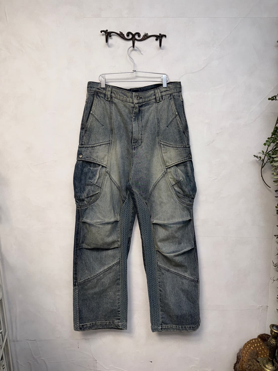 Ignota core:10 washed cargo pants blue L 상품이미지1