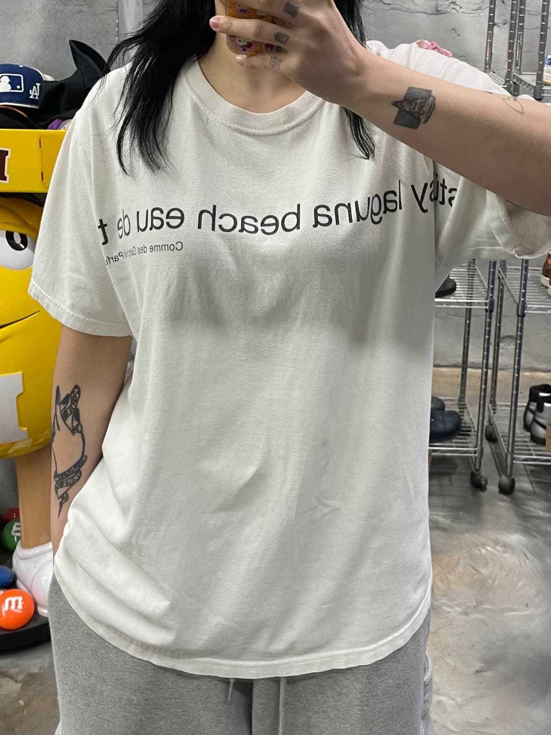 스투시 X 꼼데가르송 라구나 비치 반팔 티셔츠 상품이미지7