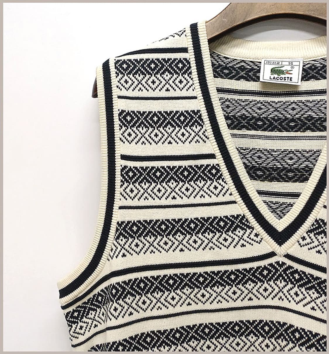 라코스테 정품 니트 조끼 95 K-94 상품이미지3