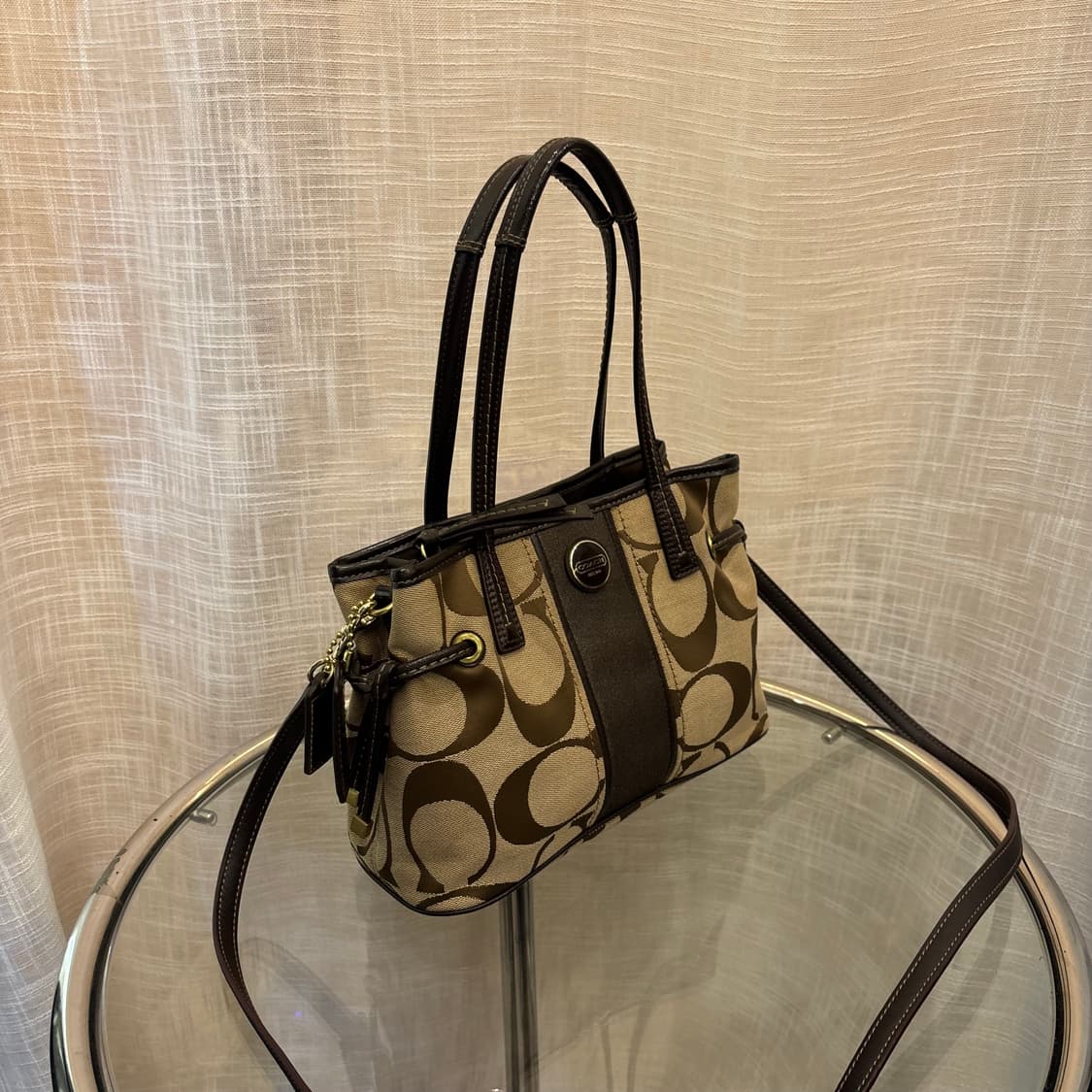 정품 코치 패브릭 토트백 크로스백    상품이미지3