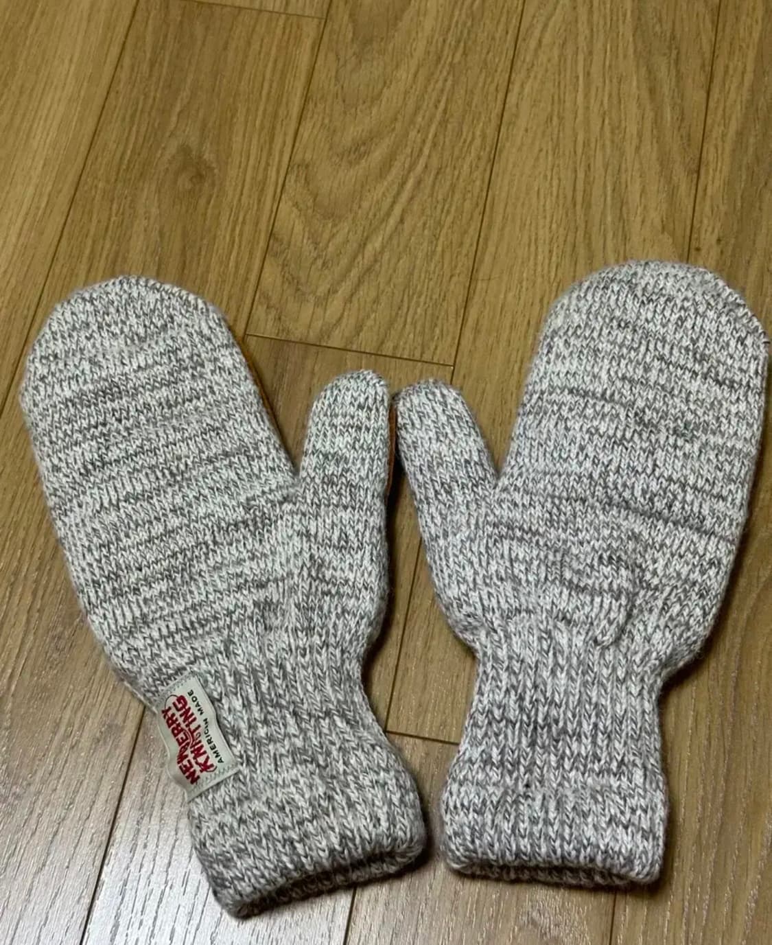 뉴베리니팅 사슴가죽 벙어리 장갑(남성용) 상품이미지2