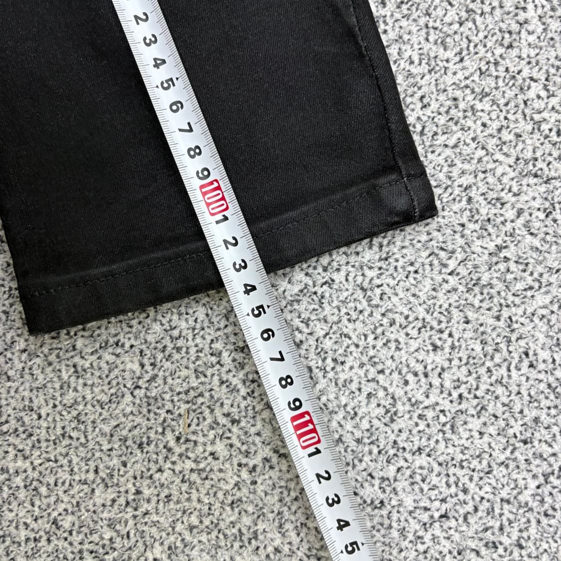 발망 바이커 블랙 진 팬츠 흑청 바지 0312J 상품이미지9