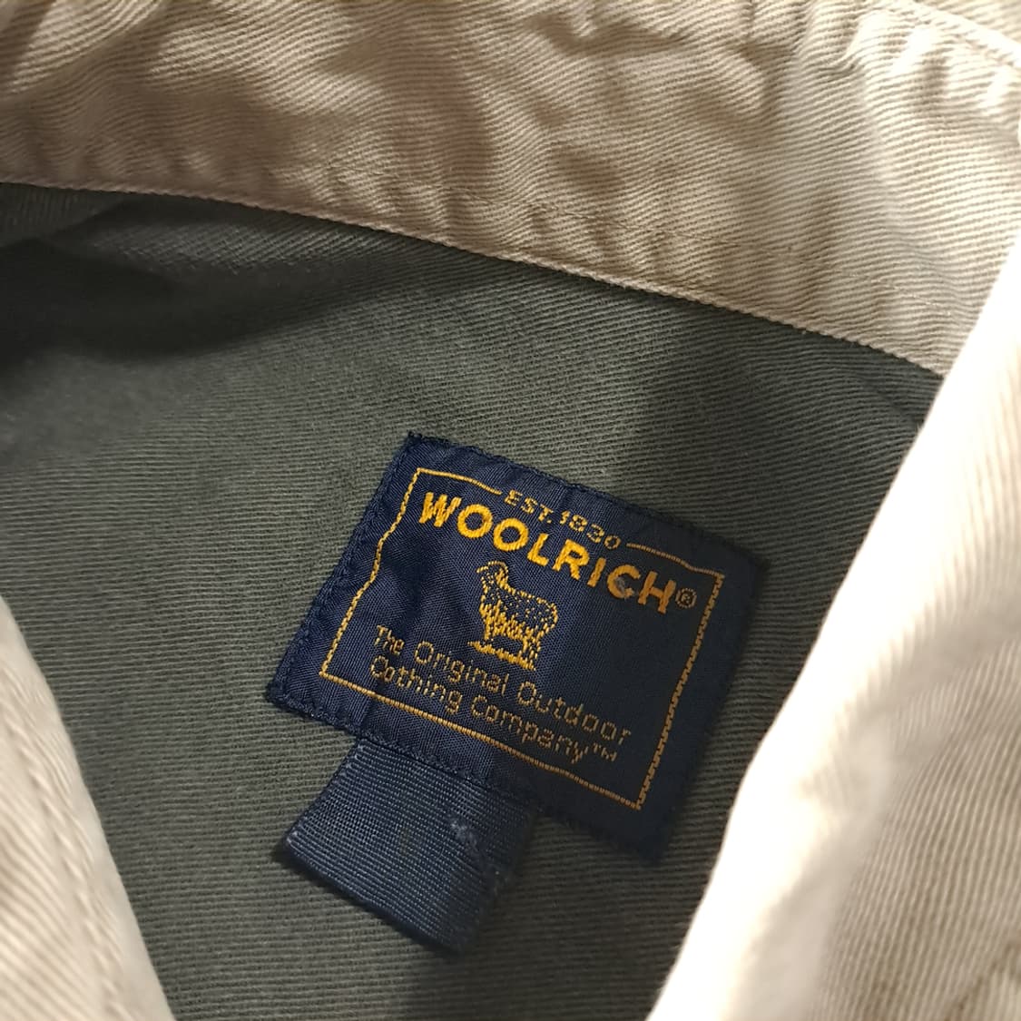 CK385 M 울리치 90s 엘보우패치 카키그린 칼라 셔츠 남방 상품이미지3