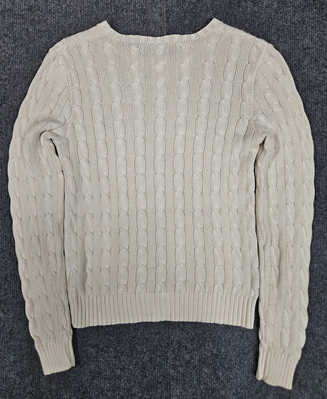 폴로 랄프로렌 화이트 꽈배기 니트(급처) 상품이미지3