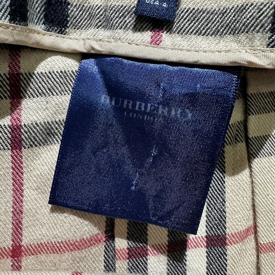 버버리 울 벨티드 노바체크 스커트 상품이미지5