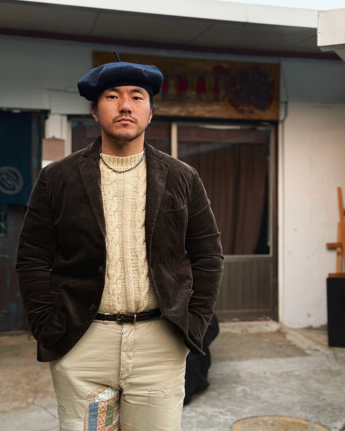 마시모두띠 코듀로이 블레이저 자켓 42 상품이미지7