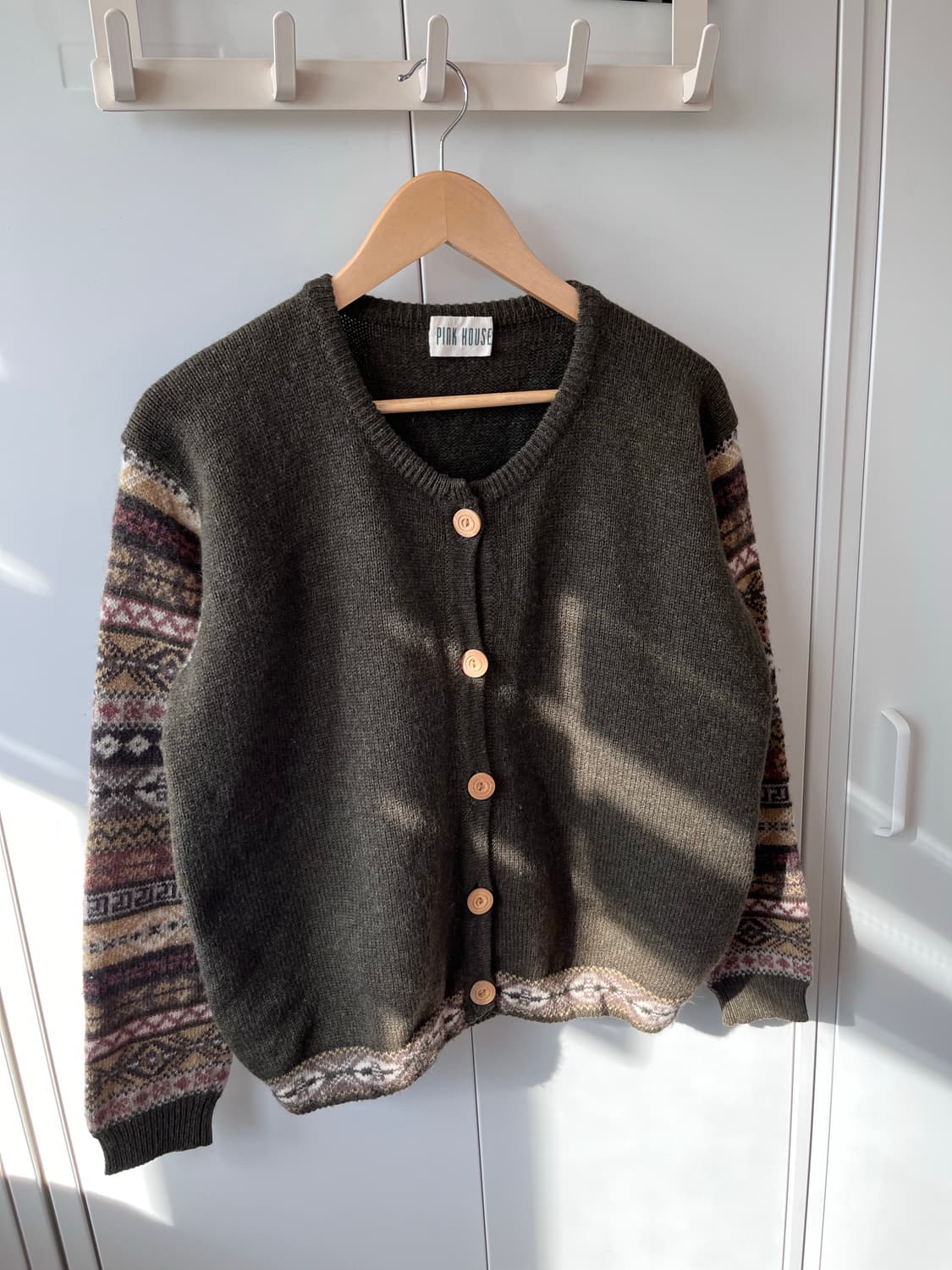 핑크하우스 노르딕 울니트 라운드 가디건  상품이미지5