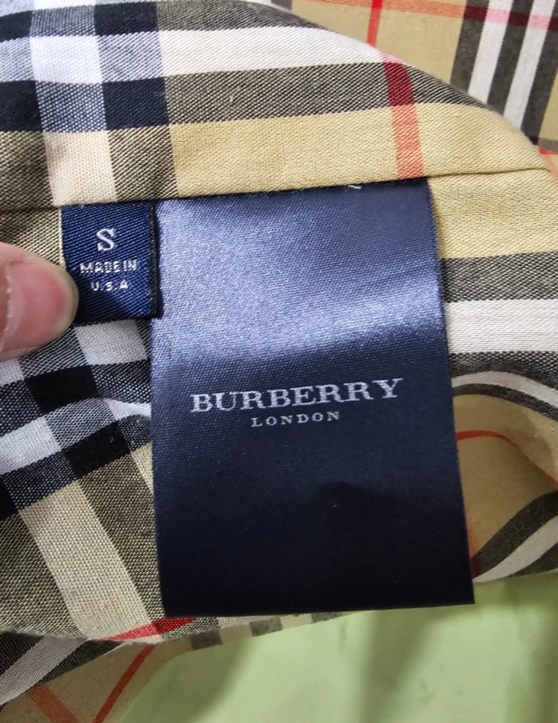 버버리 빈티지 하우스 체크 슬리브 폴리코트 ~95 상품이미지8