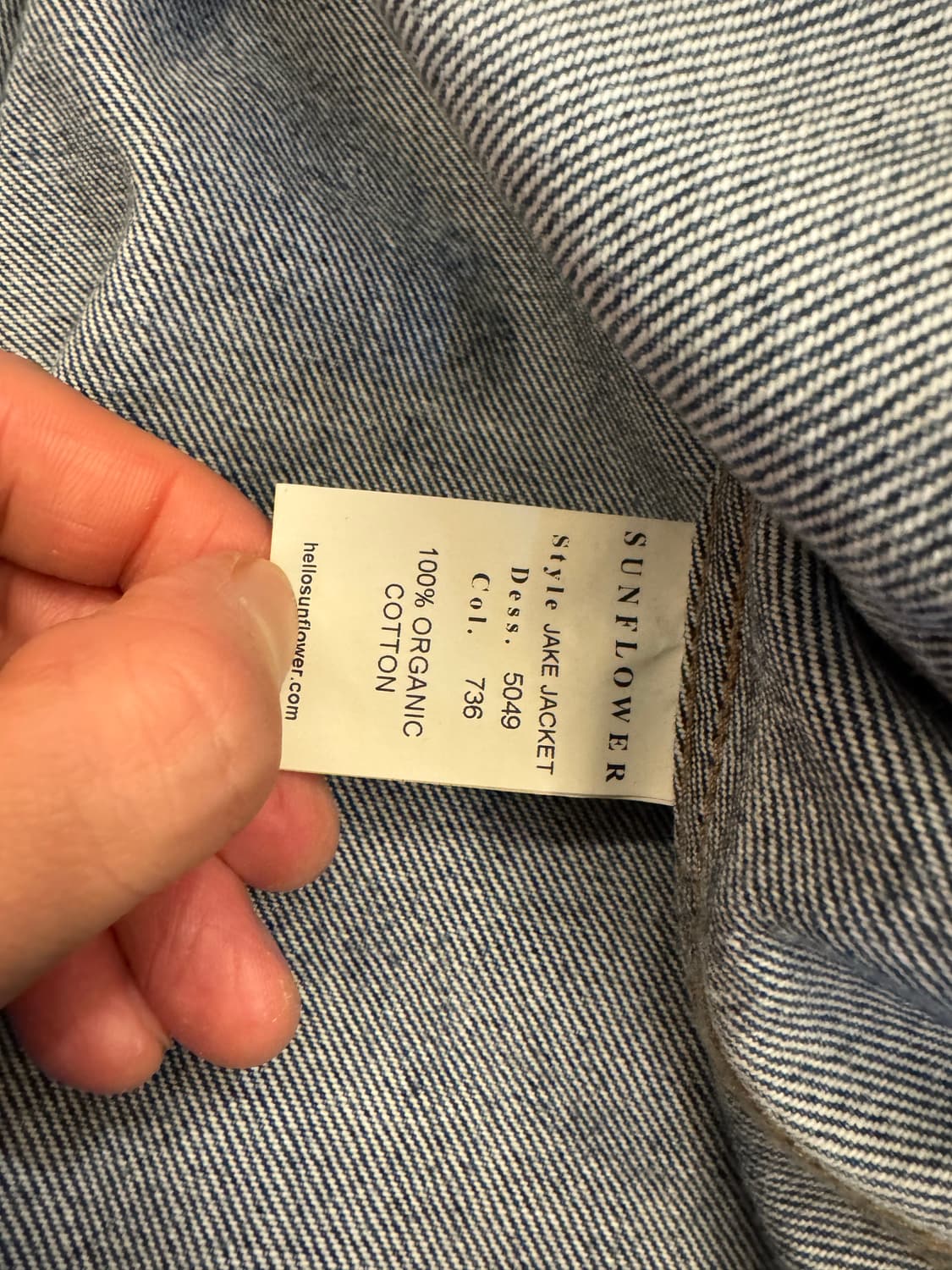 [L] 선플라워 제이크 데님 자켓 상품이미지3