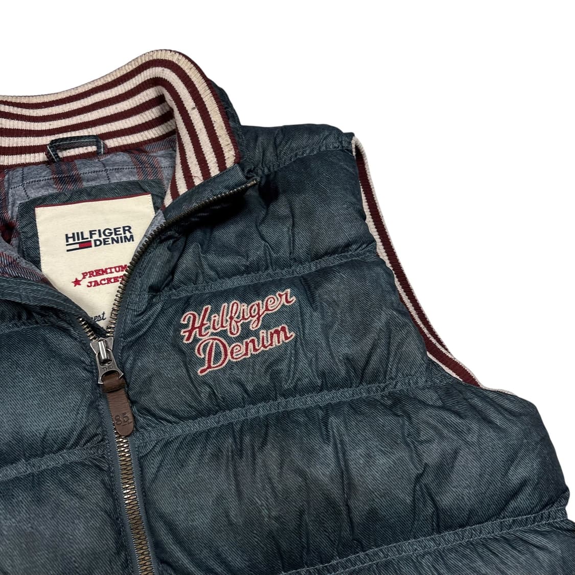 타미 힐피거 데님 워싱 네이비컬러 푸퍼 베스트 상품이미지2