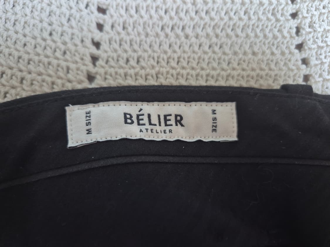 벨리에 울 슬랙스 32 블랙 상품이미지3