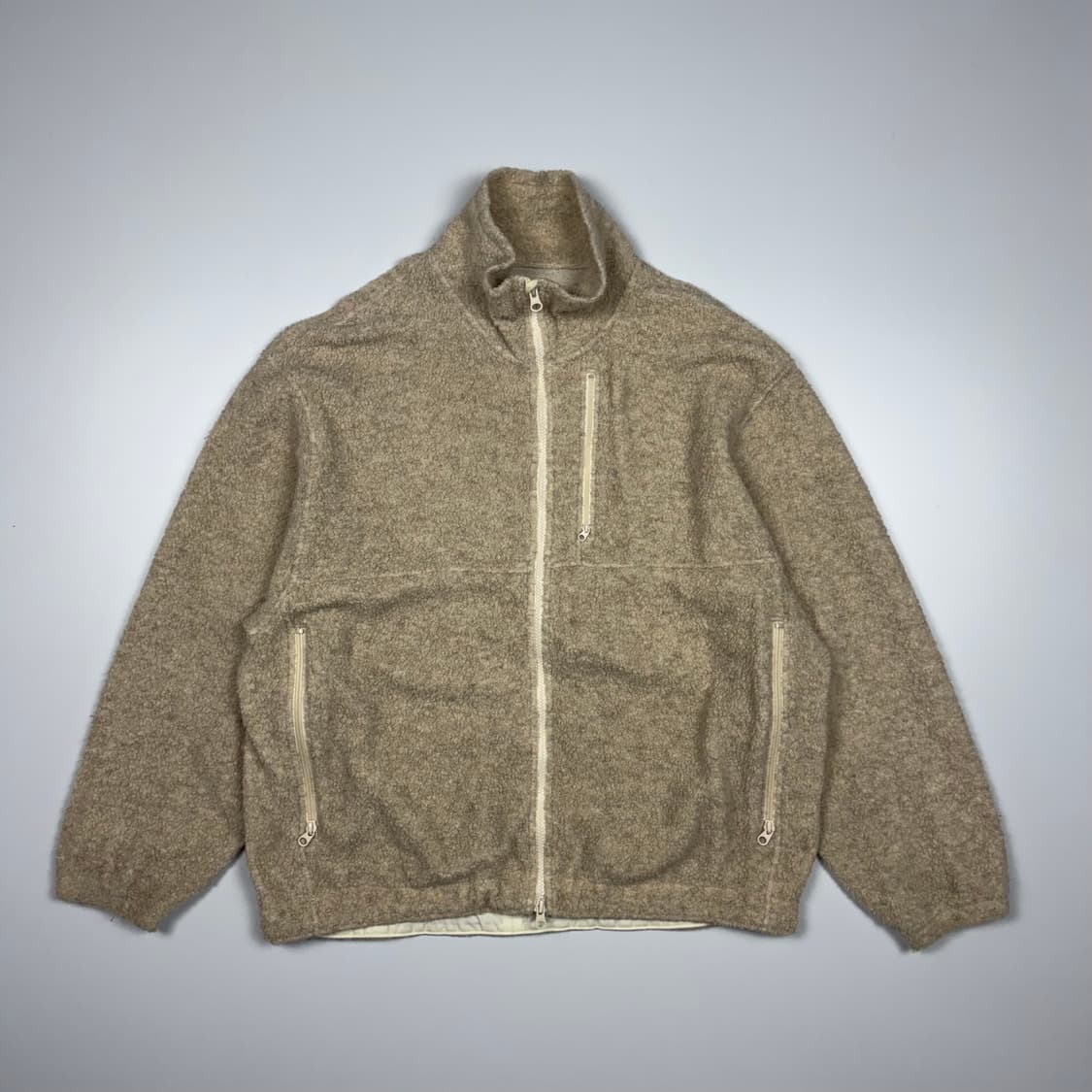 (107) 시오타 수빈 코튼 울블렌드 파일 자켓 상품이미지1