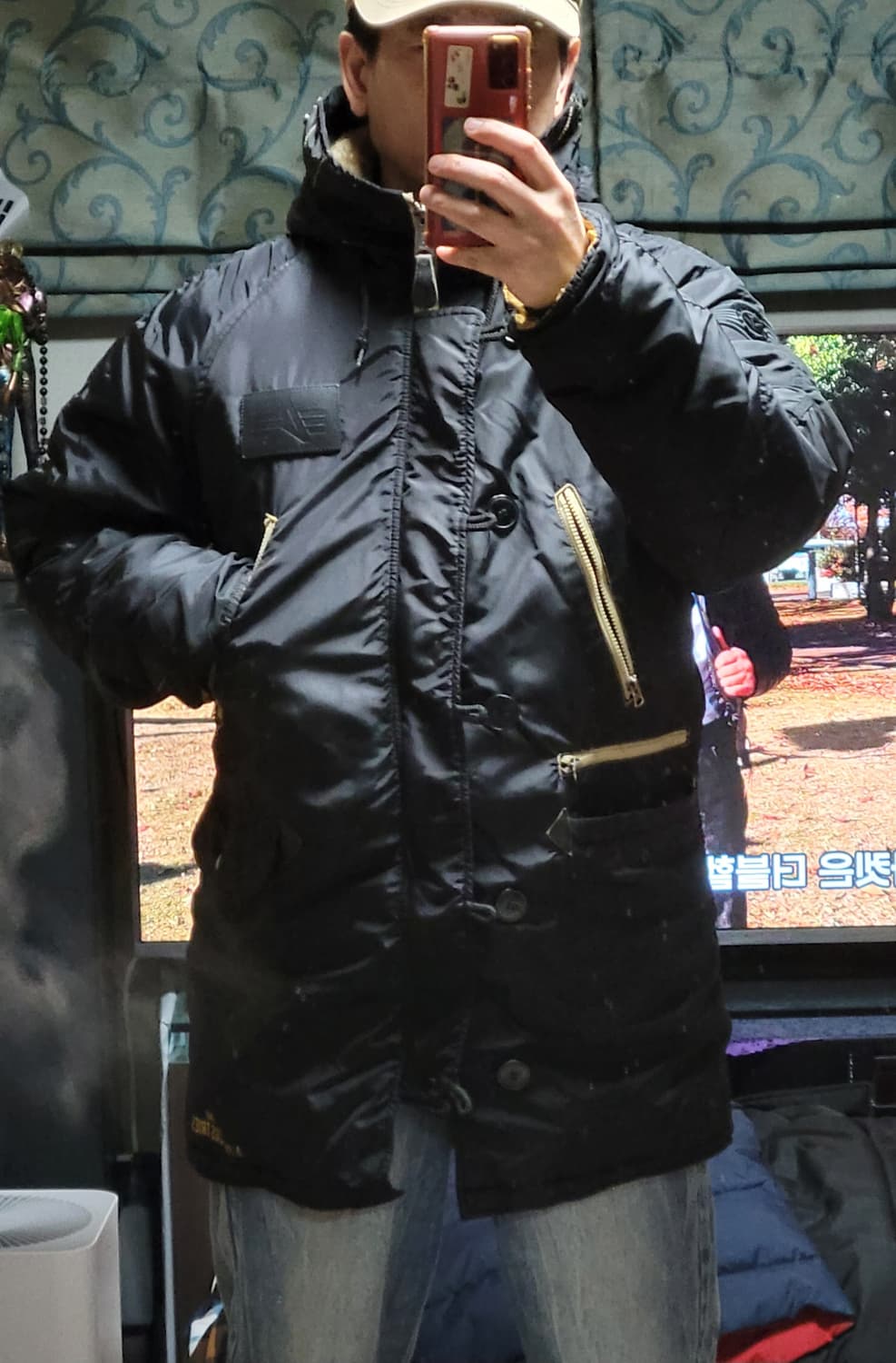 알파인더스트리 N-3B 블랙 L 상품이미지1